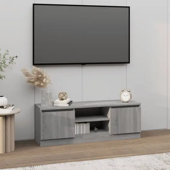 Szafka pod TV, z drzwiczkami, szary dąb sonoma, 102x30x36 cm Lumarko! - Hurtownia wielobranżowa Lumarko Kup teraz
